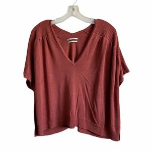 Anthropologie Short Sleeve Blouse Top